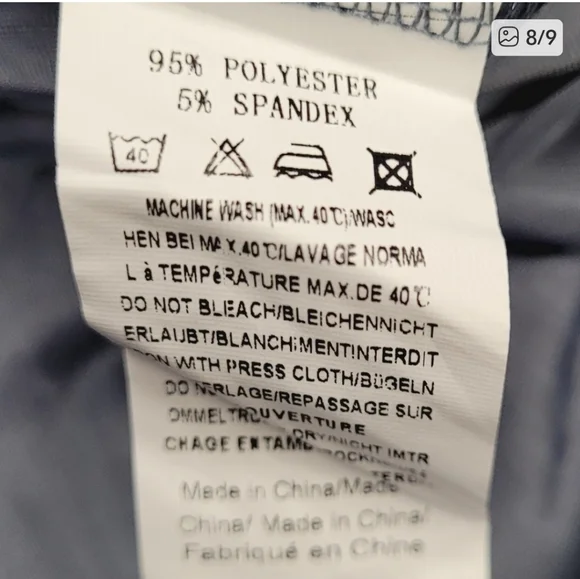 Zeagoo Vevlvet Metallic Light Blue Long Sleeve V neck Mini Dress Smocked Waist - Picture 9 of 9